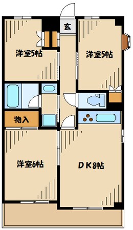 荏田五番館の物件間取画像